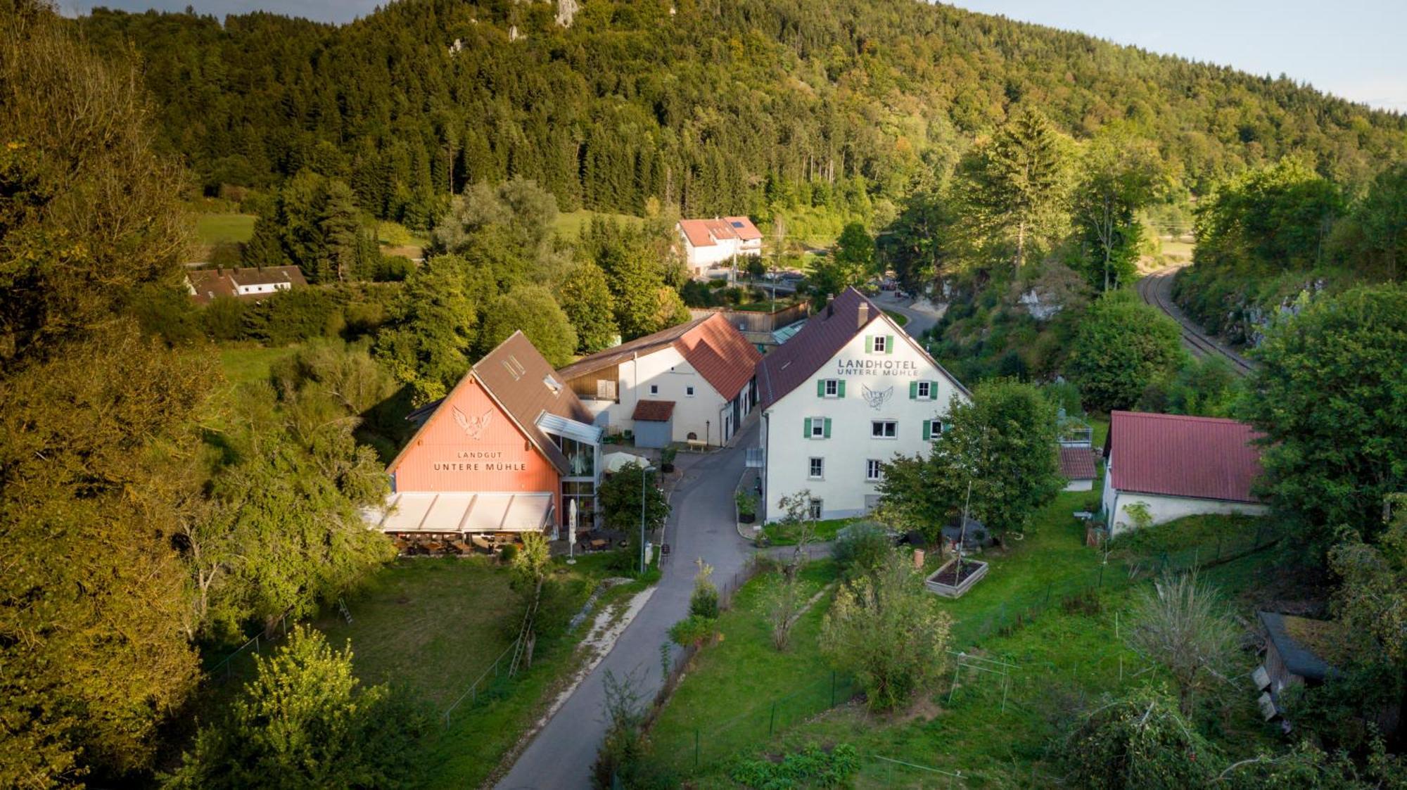 Landhotel Untere Muehle Strassberg Kültér fotó